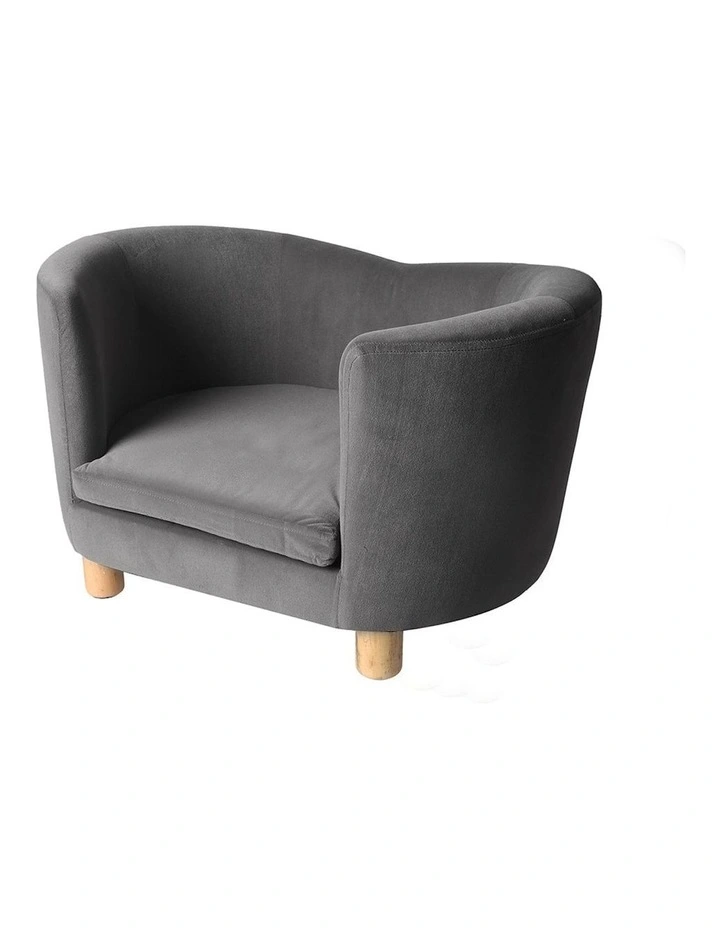 Luxury Elevated Anti-slip Pet Sofa in Grey