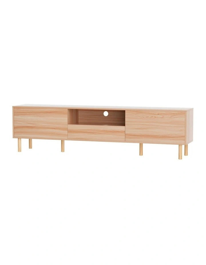 Amber TV Cabinet Entertainment Unit Stand 180cm in Brown
