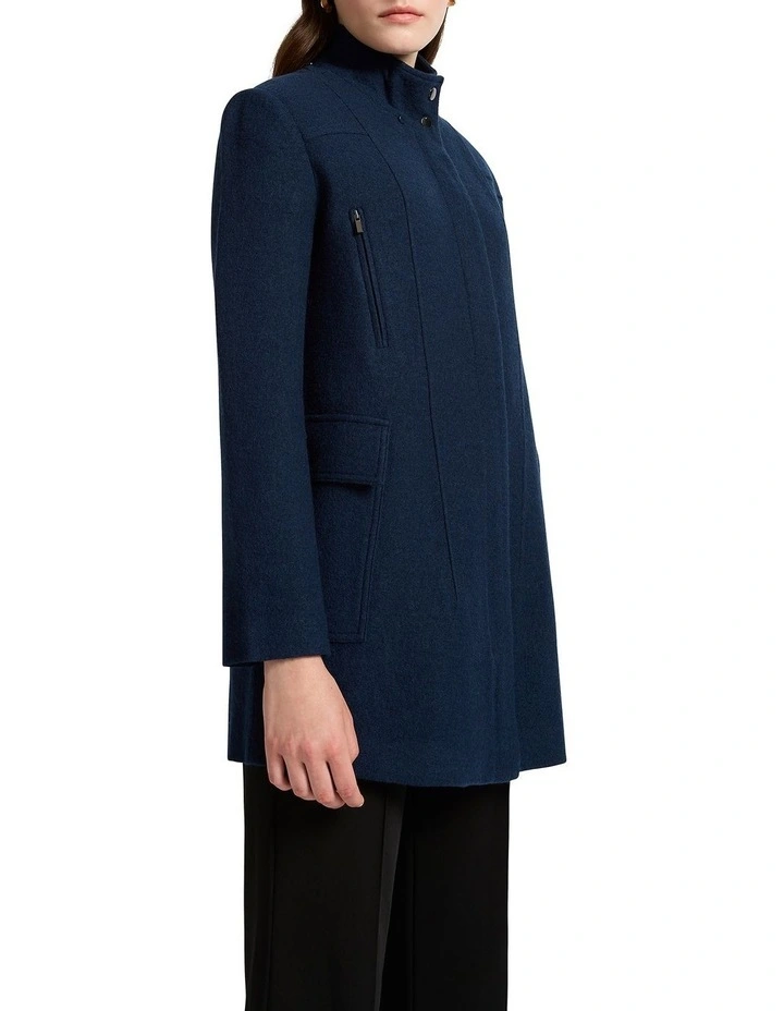 Stephanie Felted Wool Coat in Emmett