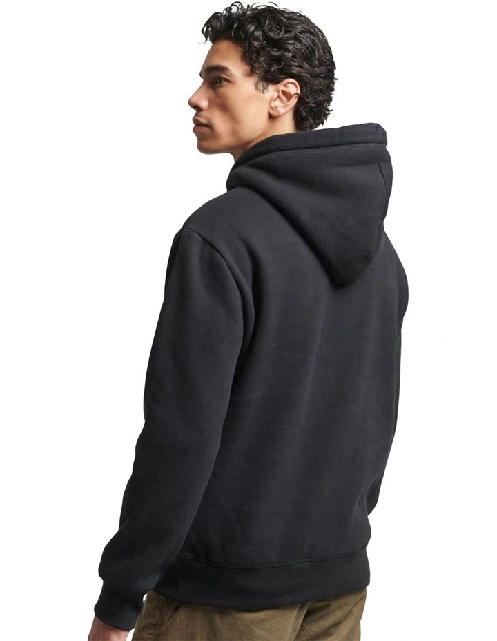 Essential Logo Hoodie in Black