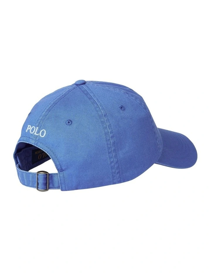 Cotton Chino Ball Cap in Blue