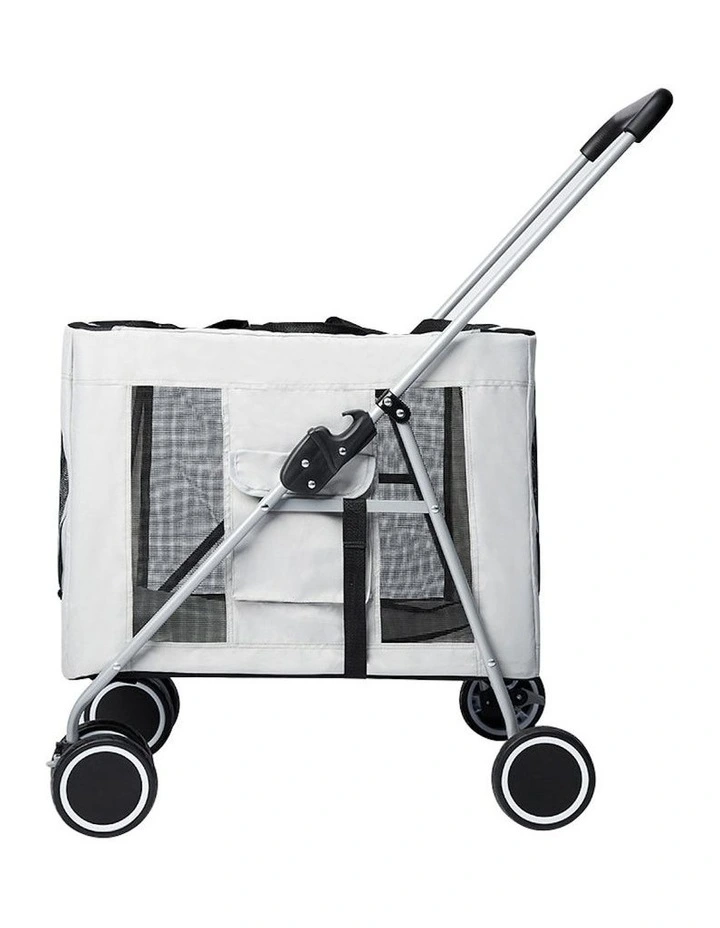 Foldable Pet Stroller in Grey