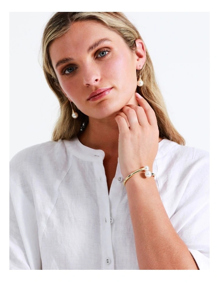Pearl Cuff in Pearl