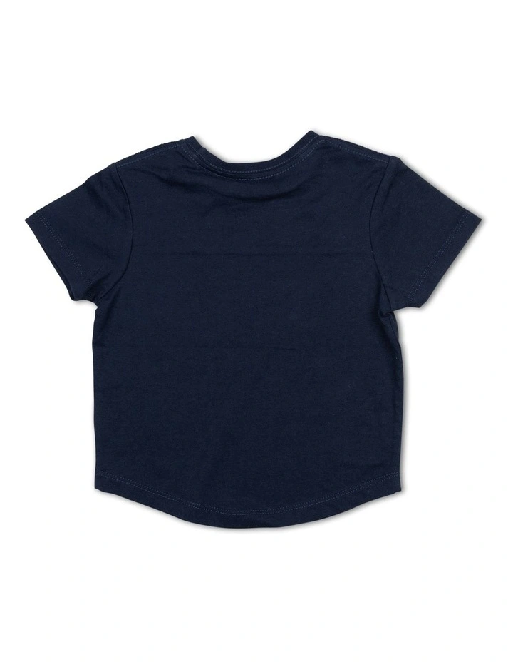 The Nation Tee (0-2 years) in Navy