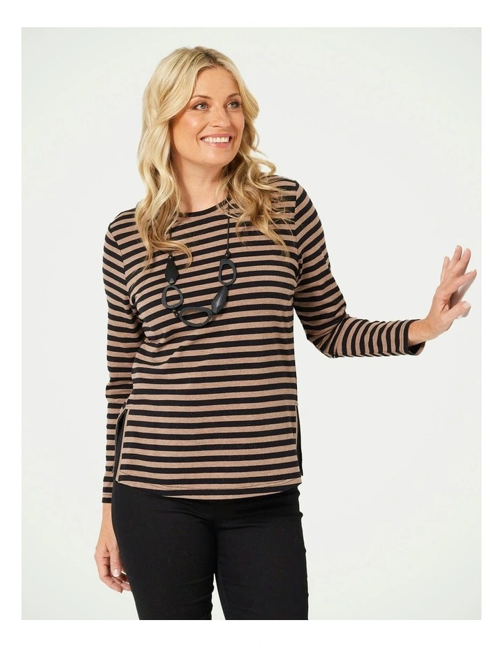 Caz Stripe Top in Multi