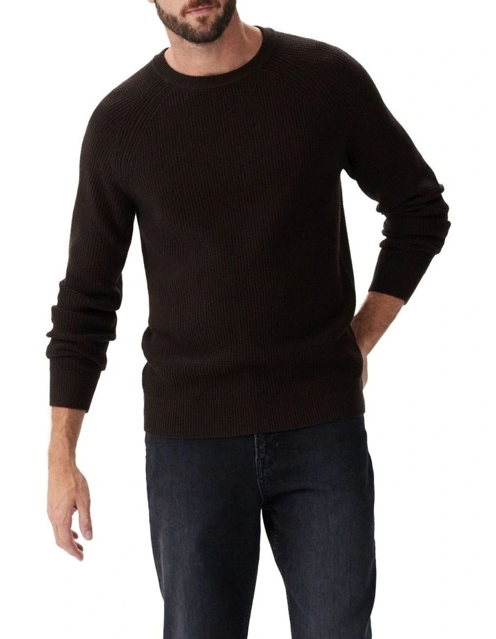 Harrison Knit Sweater in Espresso