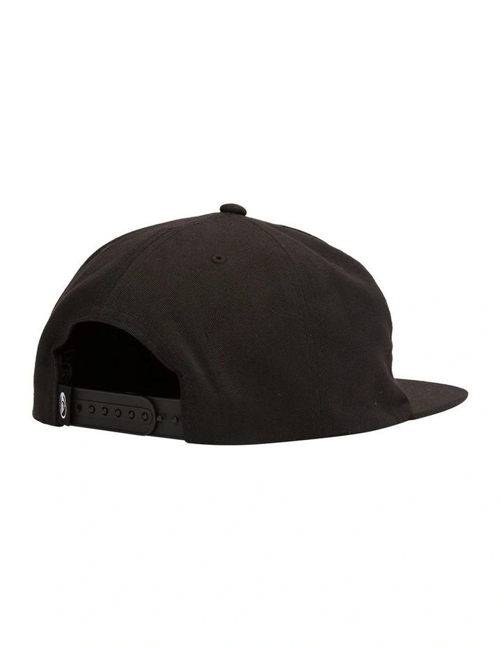 Saturn Strapback Cap in Black