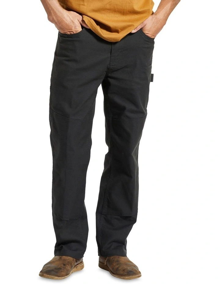 Builders Carpenter Pant in Washed Black