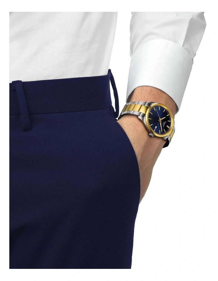PR 100 40mm T1504102204100 Watch in Blue/Yellow Gold