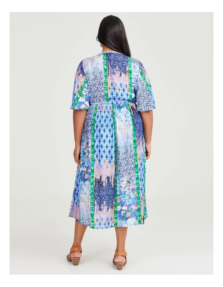 Natural Zinnia Summer Dress in Print