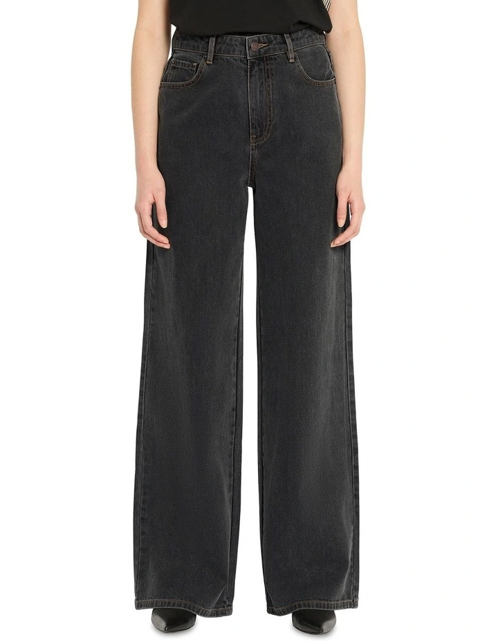 Downtown Slouchy Jean in Grey Wash