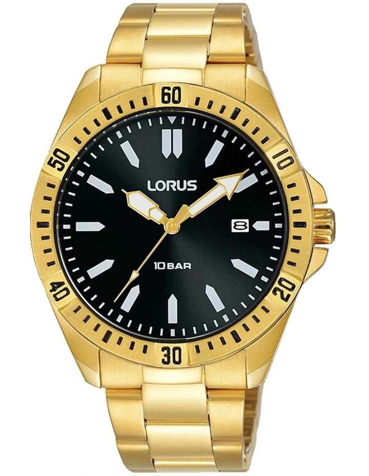 Black Dial 39mm Gold Sports Watch RH934MX-9
