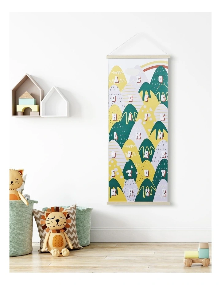 ABC Hills Wall Hanging 120x2x50cm in Multi
