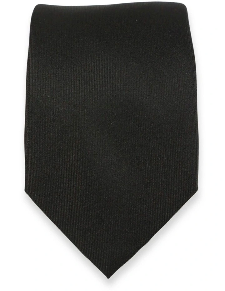 Monza Stripe Tie in Black