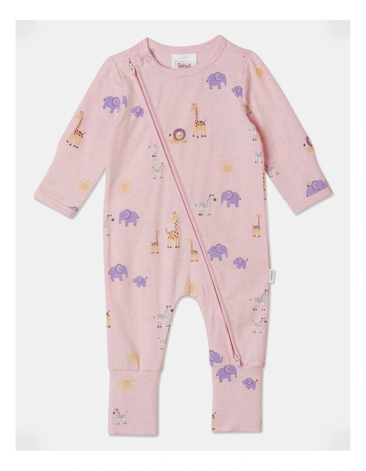Essential Jersey Safari Coverall in Dusty Pink
