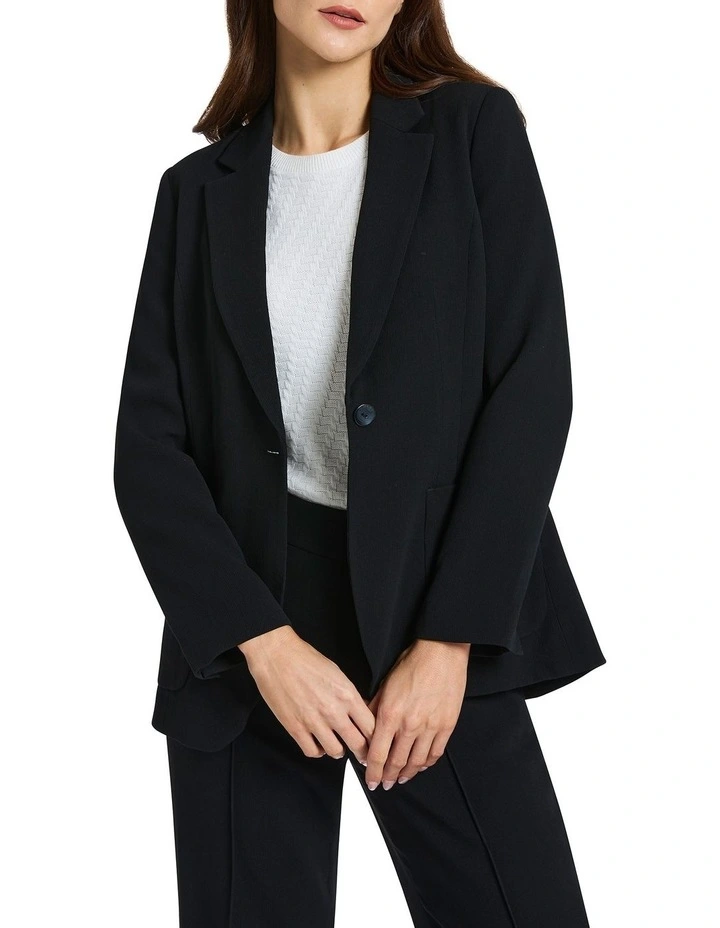 Dany Relaxed Blazer in Black