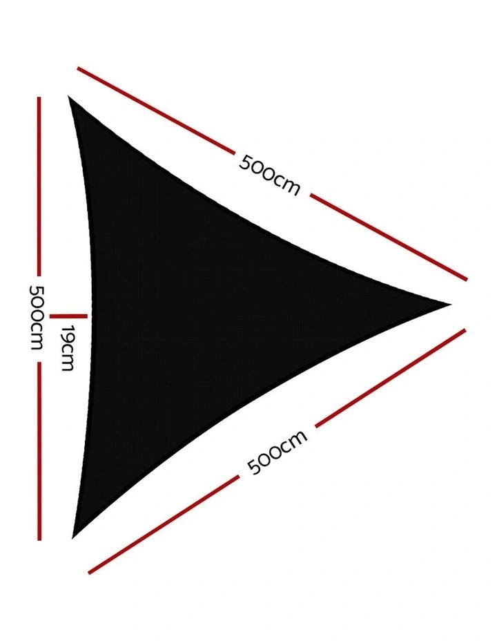 Sun Shade Sail Cloth Outdoor Canopy 5x5x5m