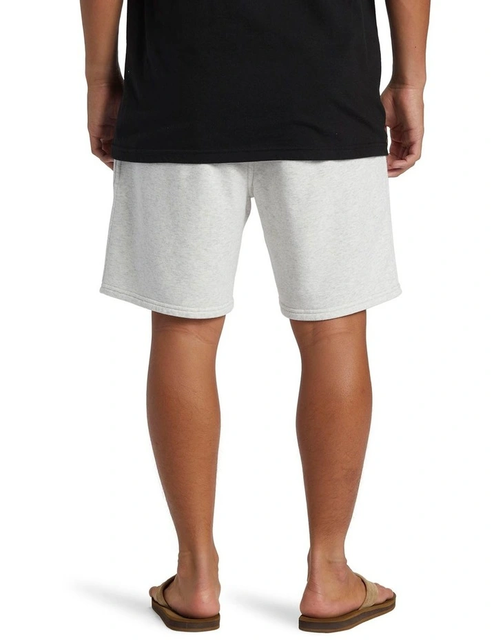 Salt Water Sweat Shorts in White Marble Heather