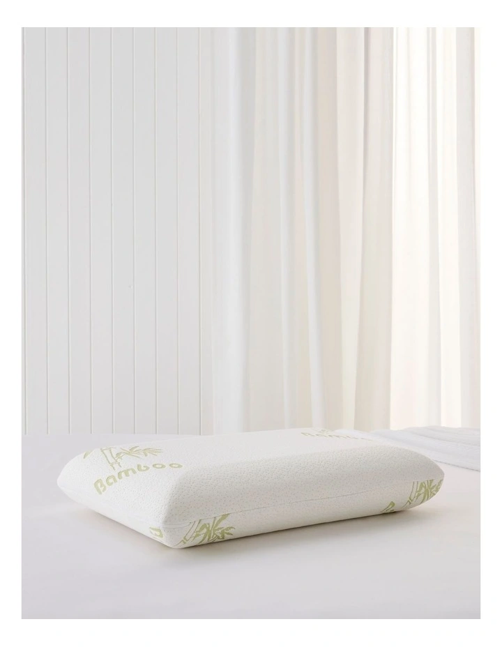 Comfortech Memory Foam Pillow With Bamboo Cover