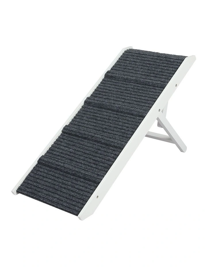 Adjustable Dog Ramp in White