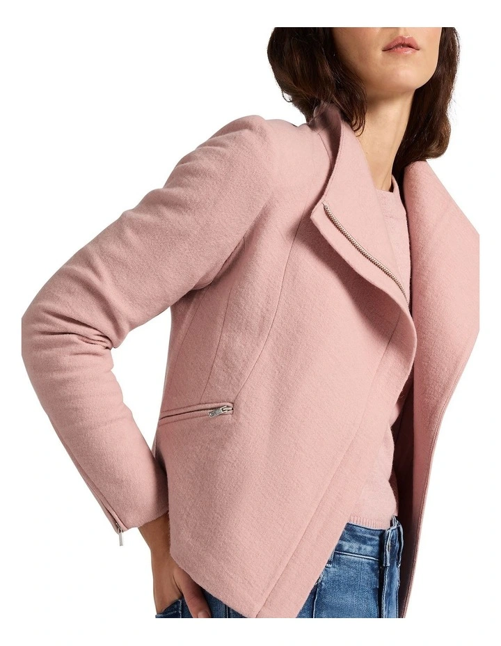 Lani Felted Wool Jacket in Rose Water