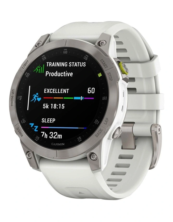 Epix (Gen 2) Sapphire Edition Smartwatch in Silver Titanium