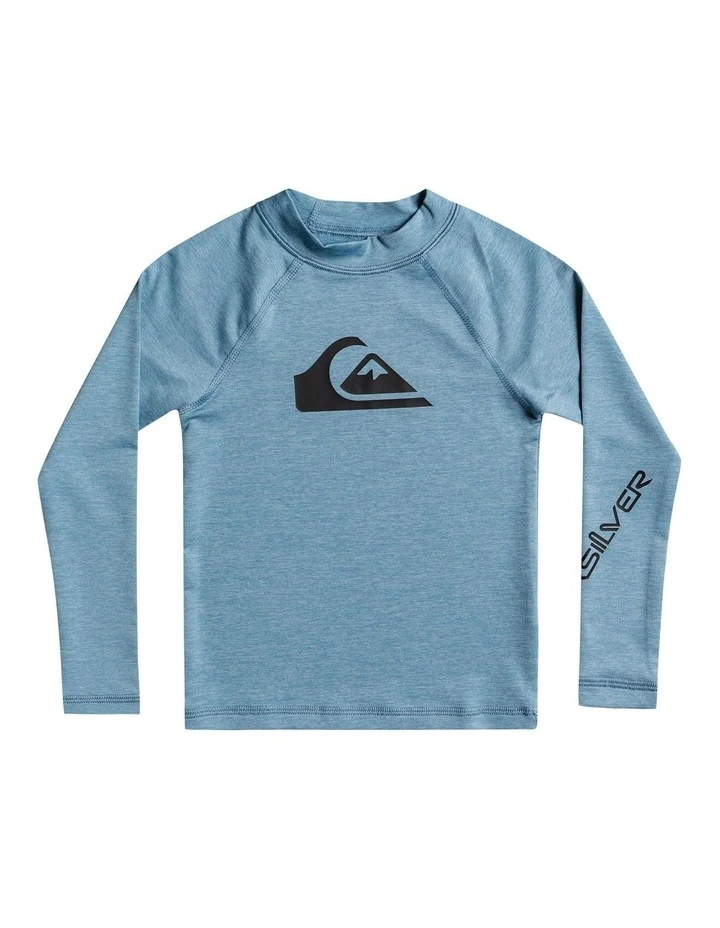All Time Long Sleeve Surf Tee in Provincial Blue Heather