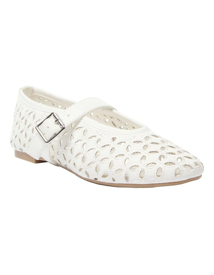 Rosie Ballet Flats in White