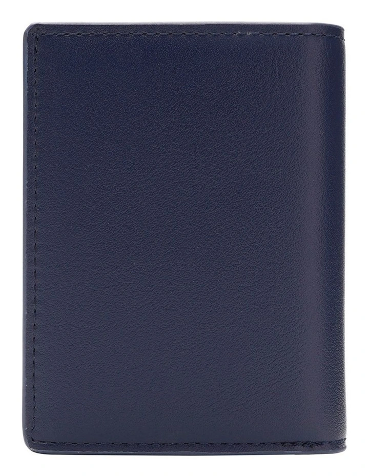 Fitzroy Air Tag Trackable Vegan Leather Wallet in Blue