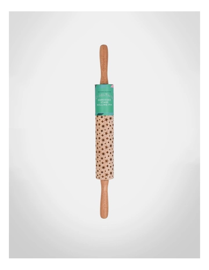Christmas Embossed Stars Rolling Pin