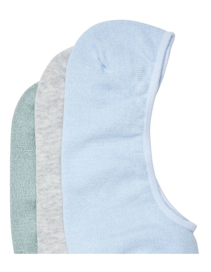 Super Invisible 3 Pack Socks in Multi