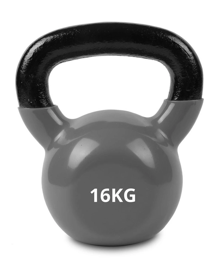 Vinyl Kettlebell 16kg in Grey