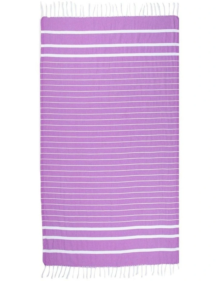 Thin Turkish Towel in Purple