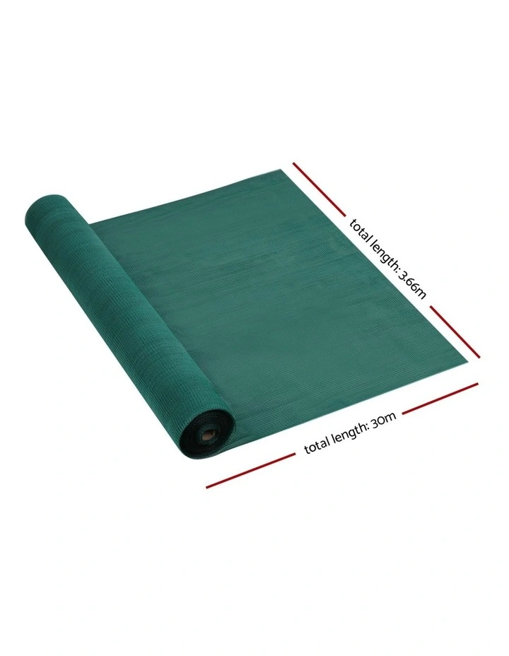 3.66x30m 50% UV Shade Cloth Outdoor Green