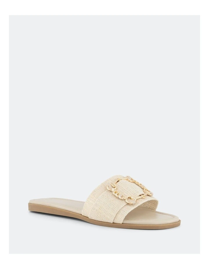 Seany Slide in Metallic Linen