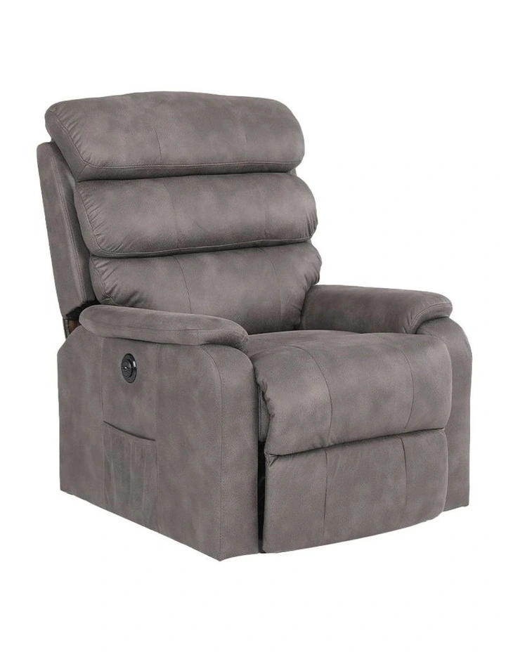 Recliner USB Charge Chair in Grey