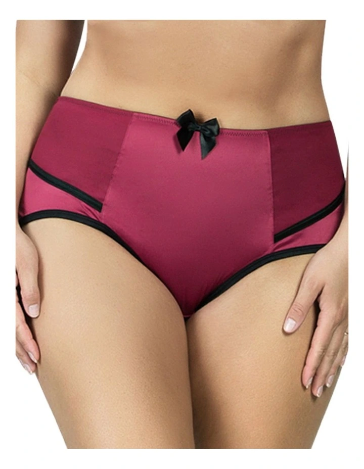 Charlotte High Waist Brief in Rio Red