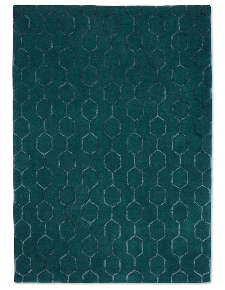 Gio Rug 039107 in Teal