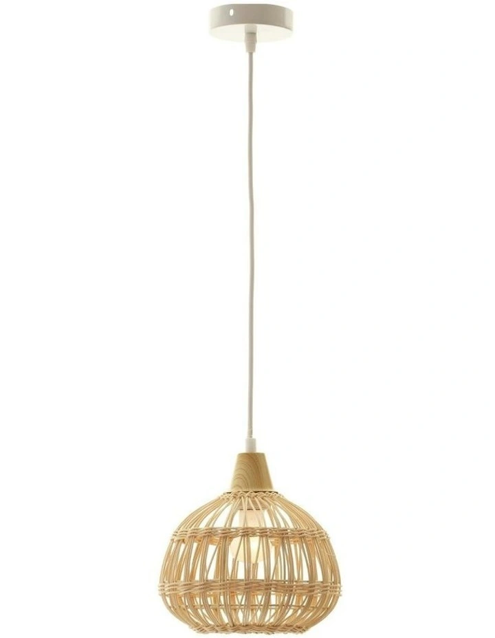 Loom Rattan Pendant Light in Natural
