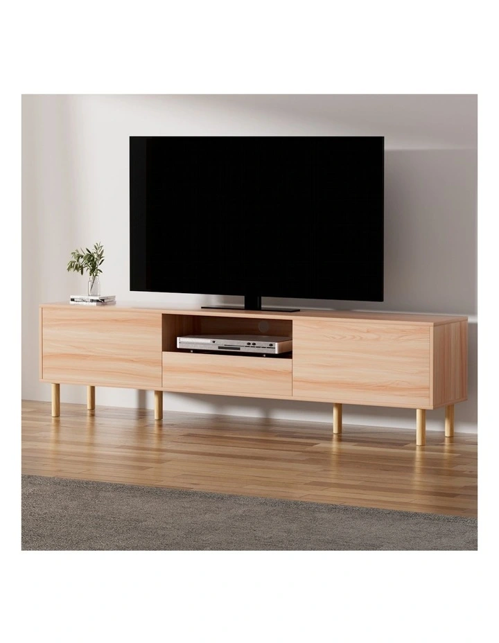 Amber TV Cabinet Entertainment Unit Stand 180cm in Brown
