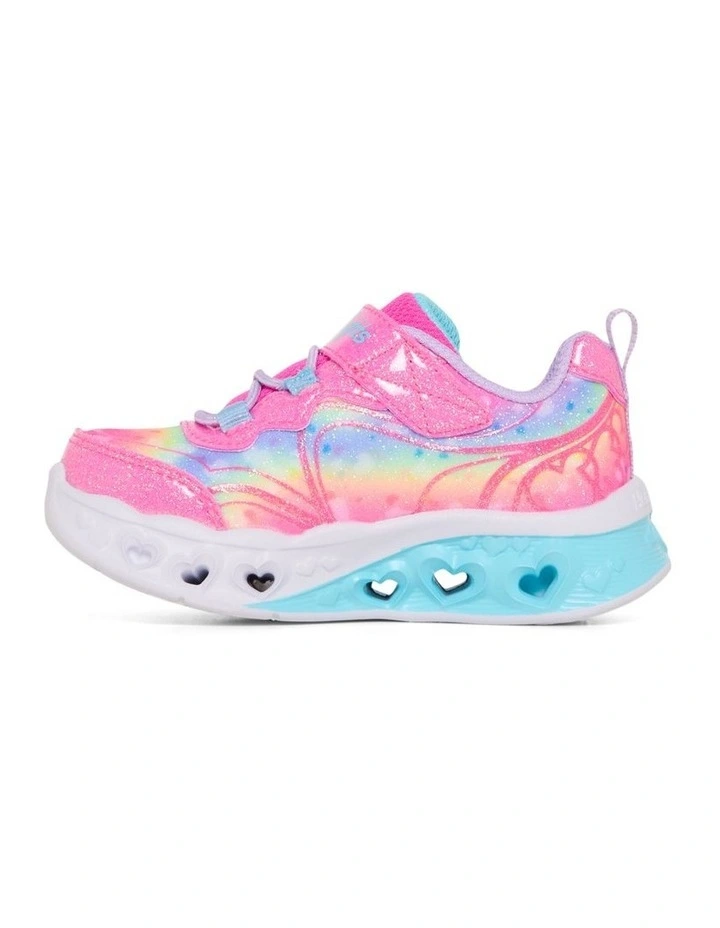 Flutter Heart Groovy Infant Sneakers in Hot Pink