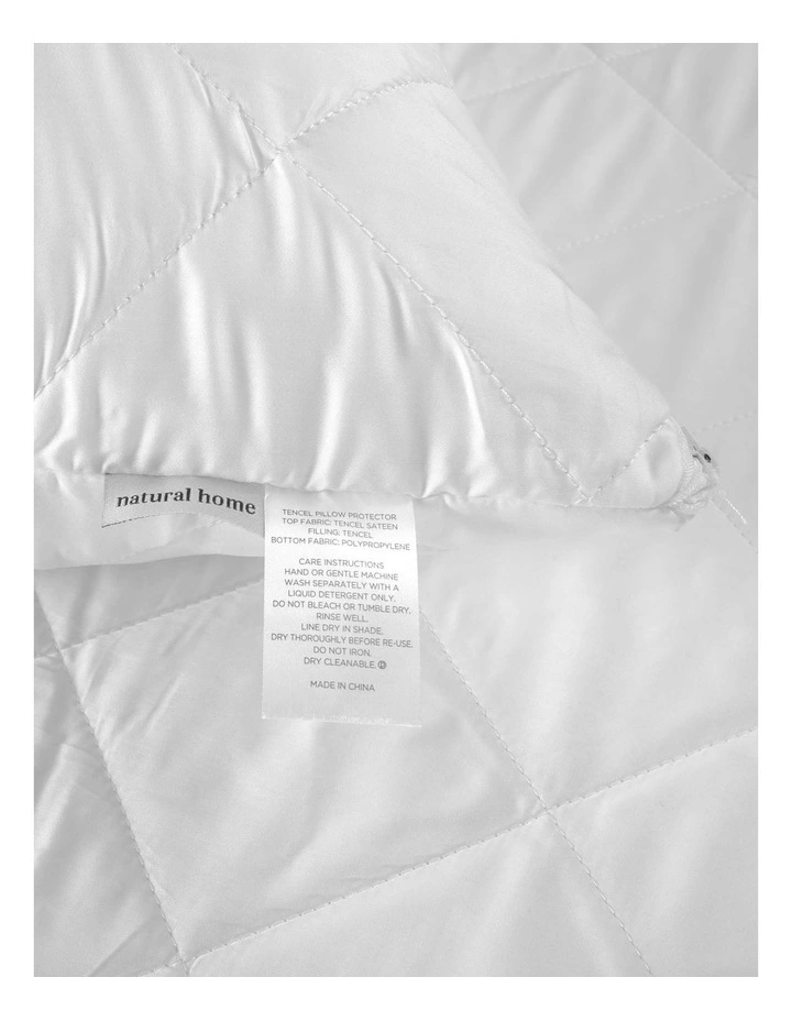 Tencel Pillow Protector in White