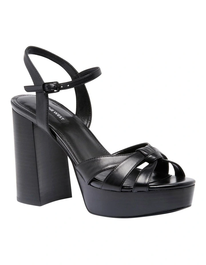 Rast Platfrom Sandal in Black