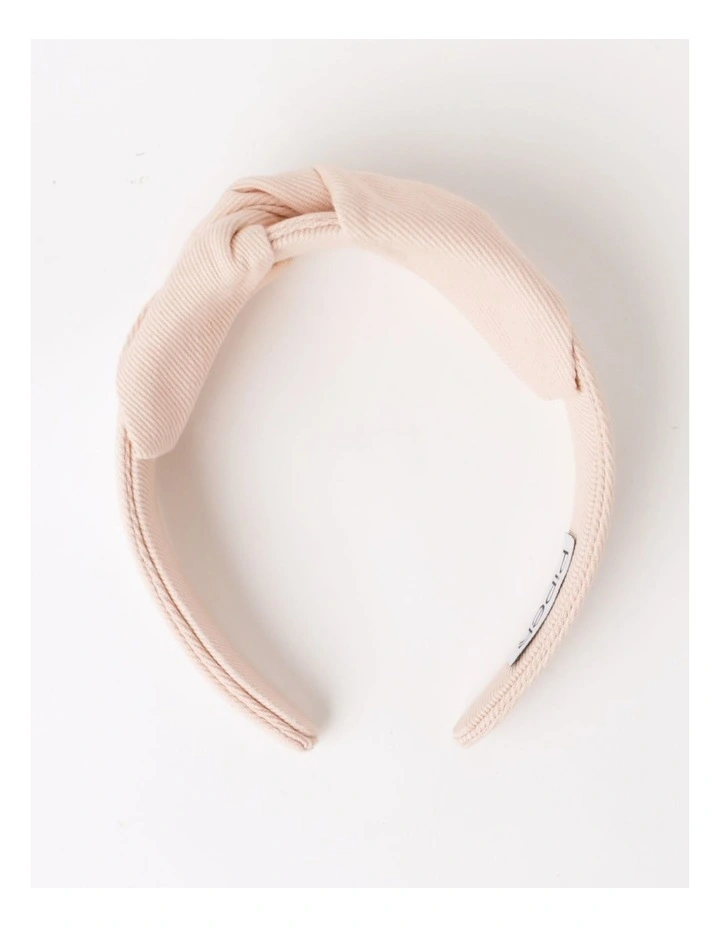 Knot Detail Headband in Dusty Pink