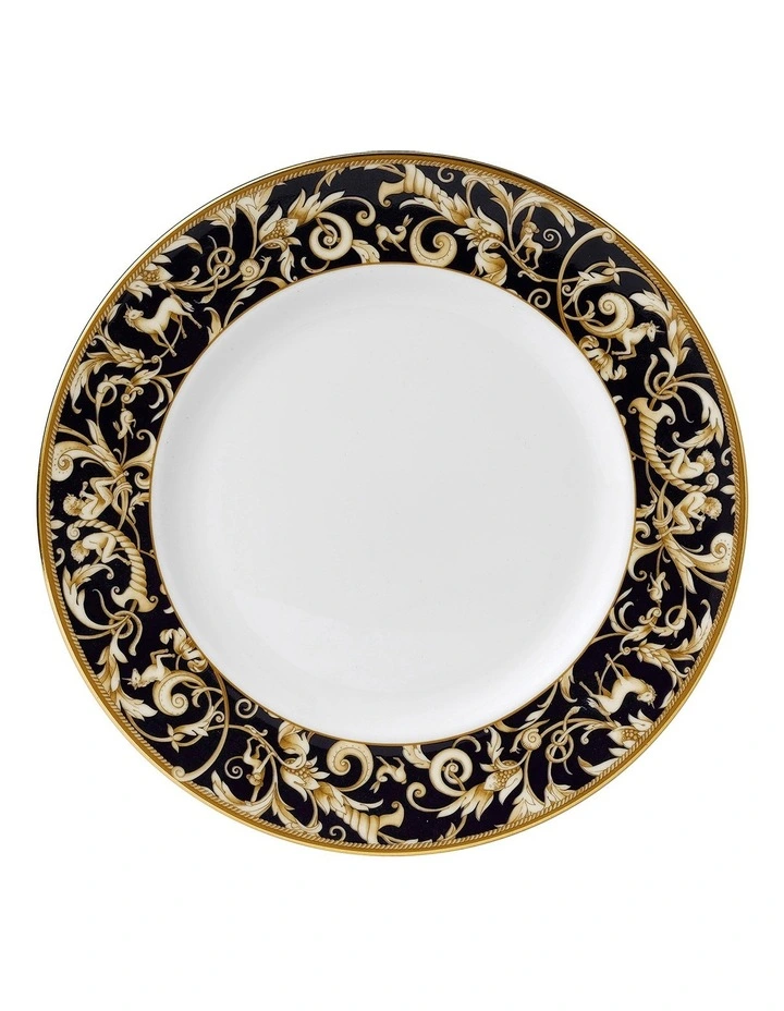 Cornucopia 27cm Plate with Accent Blue/Yellow/Gold