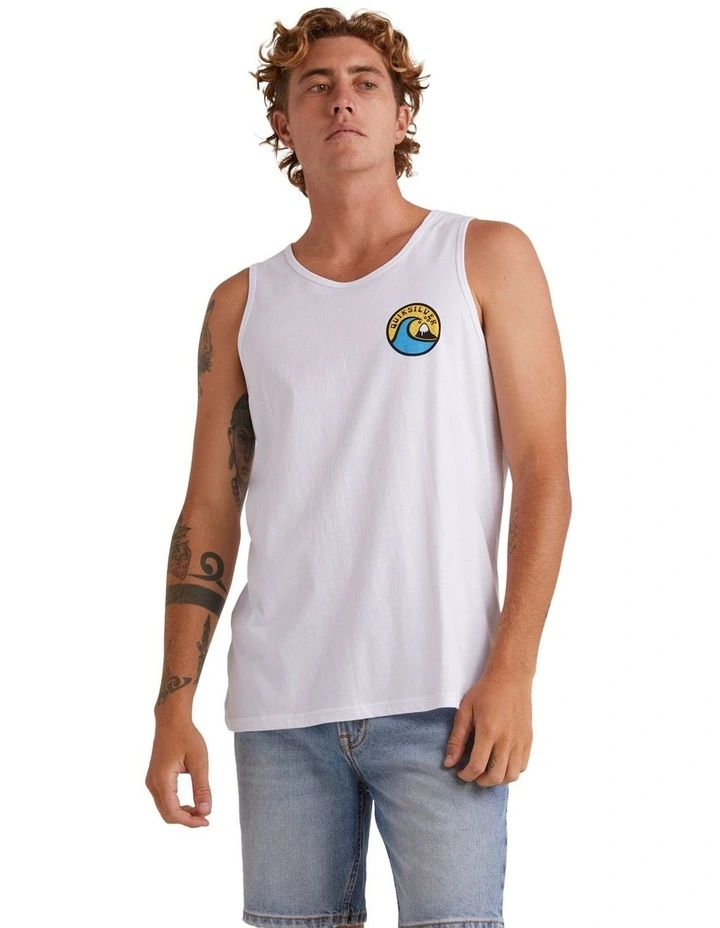 Feeling The Vibe Muscle Vest Top in White