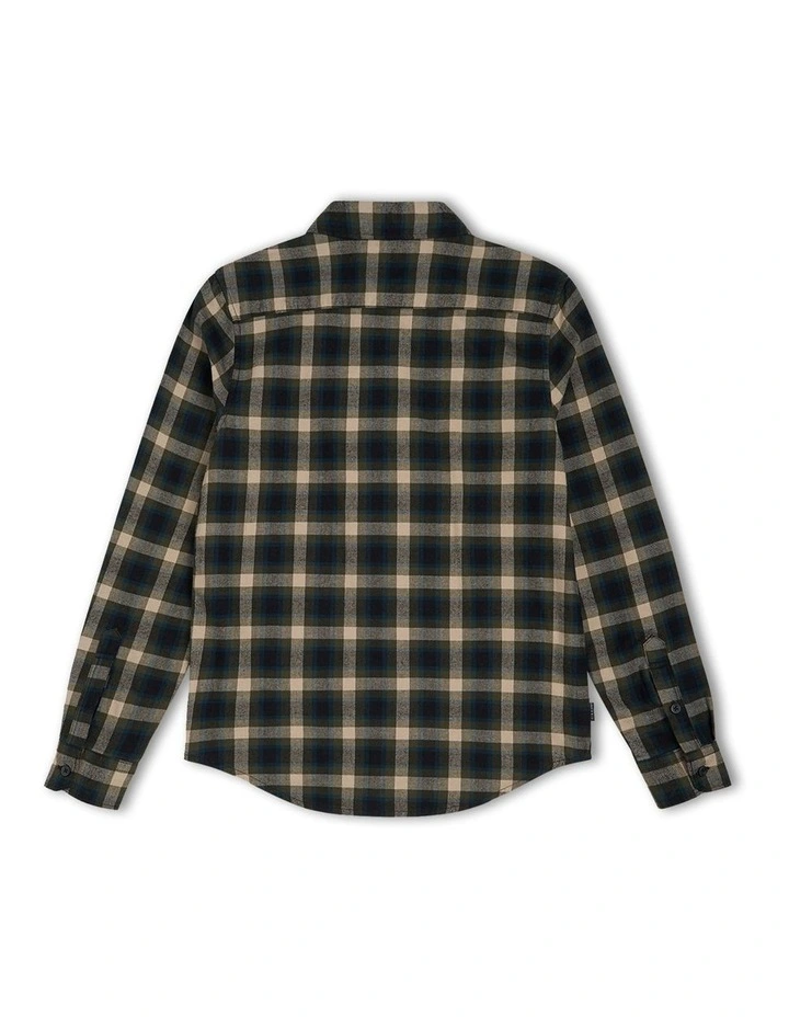 The Blackwell Long Sleeves Shirt (3-7 Years) in Black/Olive