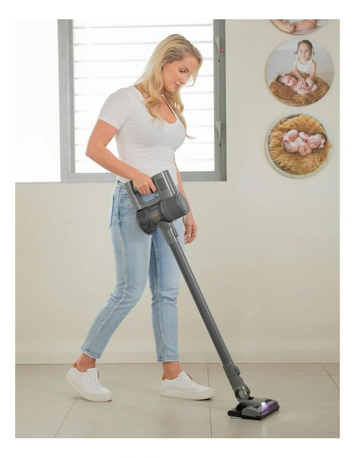 H20 Xtreme 3-In-1 Cordless Stick Mop Vacuum in Grey