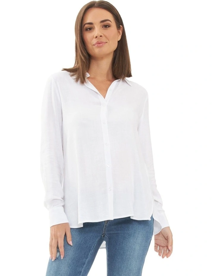 Clara Relaxed Shirt in White