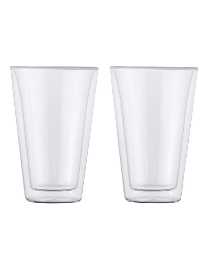 Blend Double Wall Conical Cup Gift Boxed Set of 2 in Clear